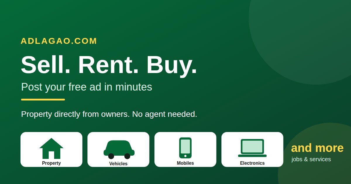 AdLagao.com پر مفت اشتہار لگائیں
